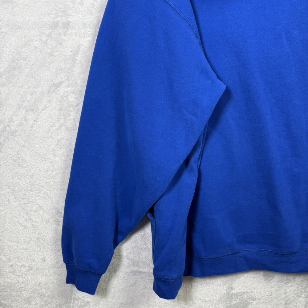 Kansas Jayhawks Hooded Sweatshirts Men's XL Blue Soft Campus Drive Embroidered - Picture 9 of 14